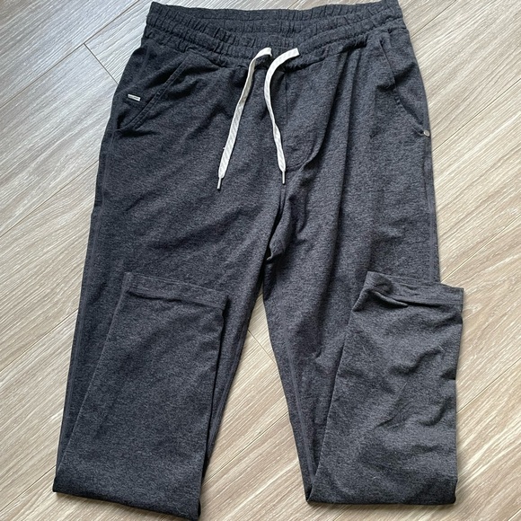 Vuori Men’s Ponto Performance DreamKnit Pants Sz S Charcoal Heather Grey EUC - Picture 10 of 12